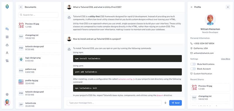 Chat with Client & Employee